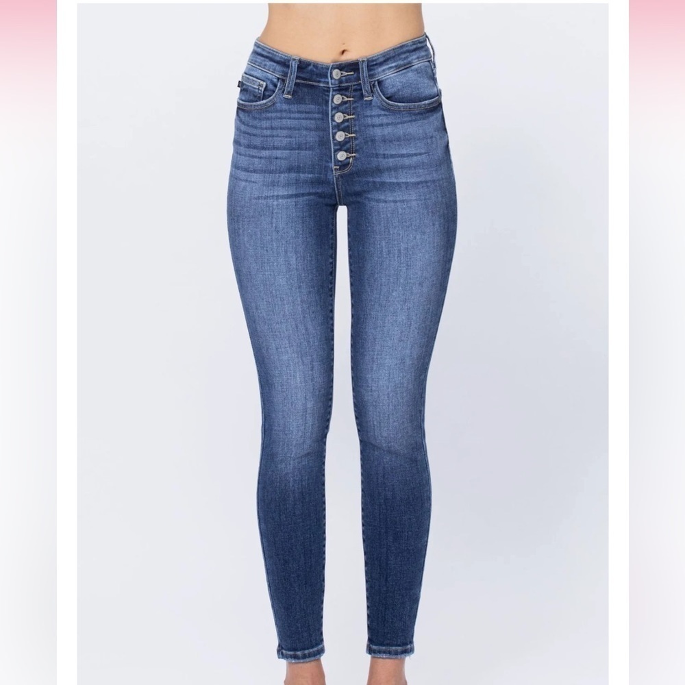 Judy blue button fly skinny jeans size 3/26 style 82319